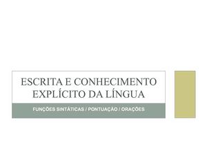 Funções sintáticas