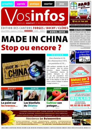 Journal Vosinfos n°16 - Edition Forges / Buchy / Clères - Avril 2010