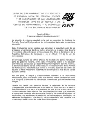 Sobre la crisis de funcionamiento de los IPP