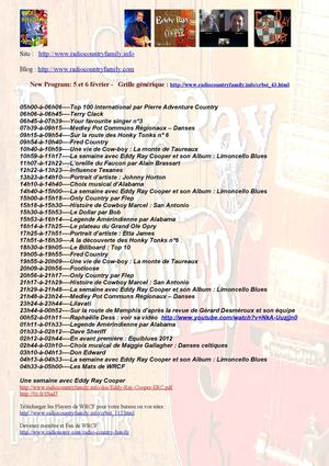 New program  WRCF - France - du 5 & 6 Fevrier 2012