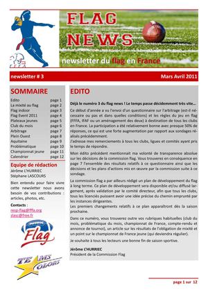 FLAGNEWS - 03 - mars-avril 2011