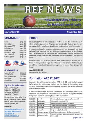 REFNEWS - 18 - novembre 2011