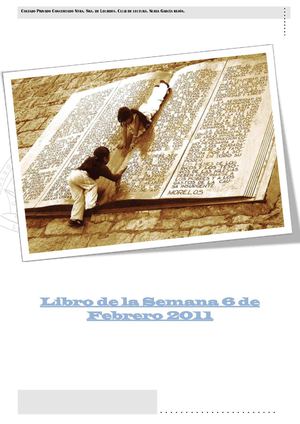 Libro de la semana 6 de Febrero de 2012