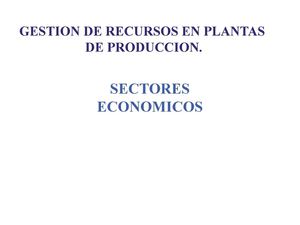 Sectores Economicos Secundarios 