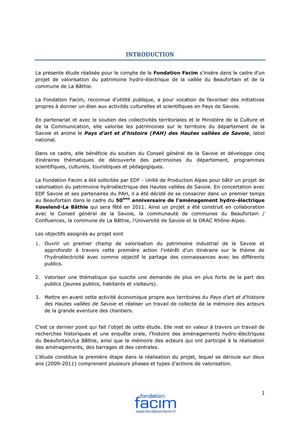 Etude sur le patrimoine hydroélectrique en Beaufortain