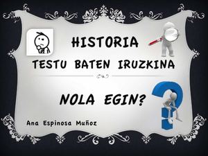 TESTU BATEN IRUZKINA