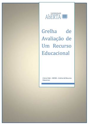 Grelha de Avaliação Recurso Educativo