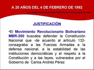 A 20 AÑOS DEL 4 DE FEBRERO DE 1992