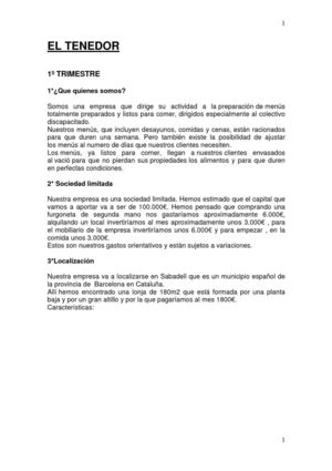 EL TENEDOR 2 TRIMESTRE