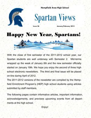 January/February 2012 Newsletter