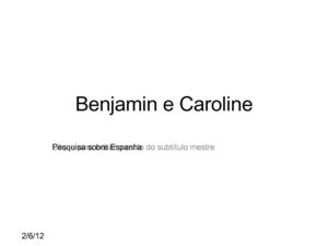 Pesquisa sobre a Espanha 2011