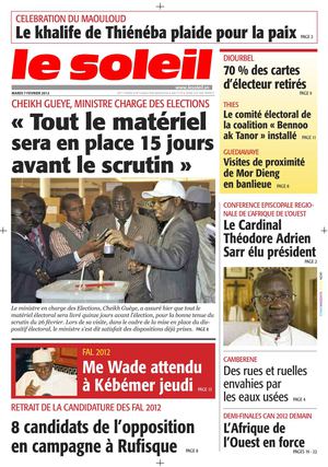 Edition du 7 fev 2012