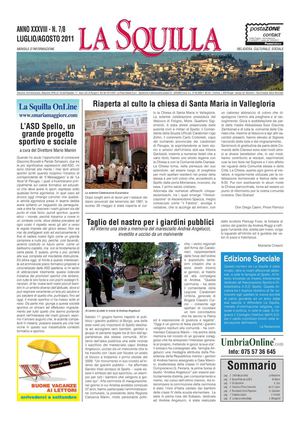 La Squilla - Anno XXXVIII - n° 7-8  Luglio - Agosto 2011 