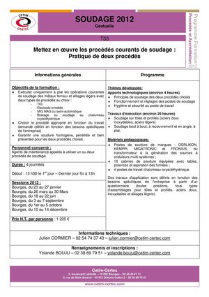 T33 Pratique de deux procédés