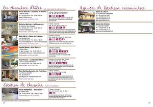 Chambres d'hôtes Agences immobilières