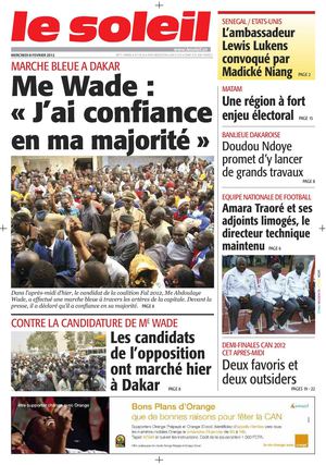 Edition du 8 fev 2012