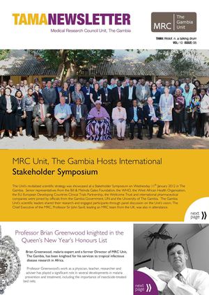 TAMA | MRC Unit, The Gambia Newsletter | Vol 10 | Issue 05 | 2011