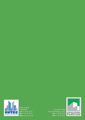 LE BÉTON CELLULAIRE - MÉMENTO.