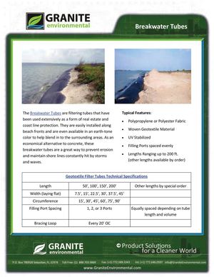 Shoreline Stabilization Breakwater Geotextile Tubes