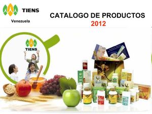CATALOGO PRODUCTOS TIANSHI -TIENS 2012 rosalva