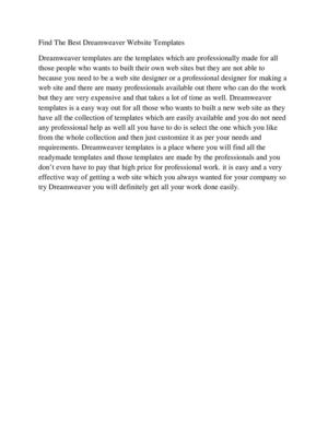 Find The Best Dreamweaver Website Templates