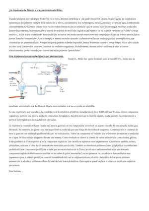 biologia origen de la vida