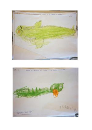 Dibujo la mascota de la clase y le pongo un nombre