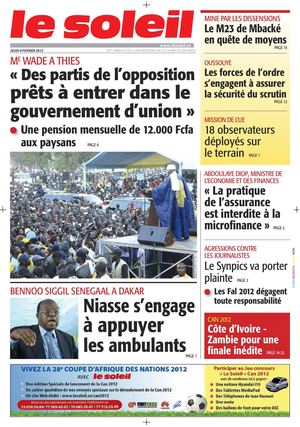 Edition du 9 fev 2012