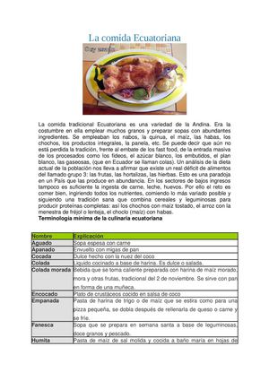 COMIDA ECUATORIANA