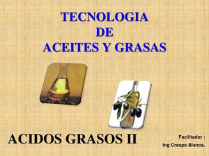 Ácidos Grasos Saturados e Insaturados 2