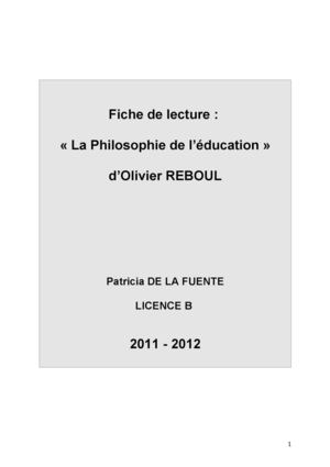 FICHE LECTURE