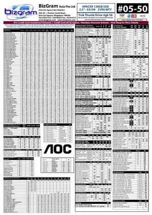 Bizgram Asia 11th Feb Simlim Square Pricelist