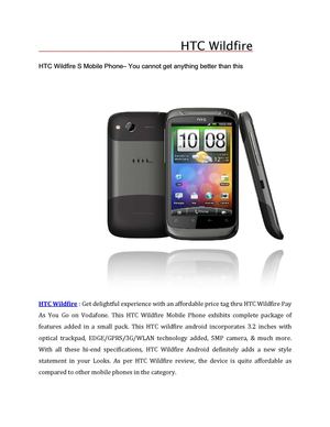 HTC Wildfire
