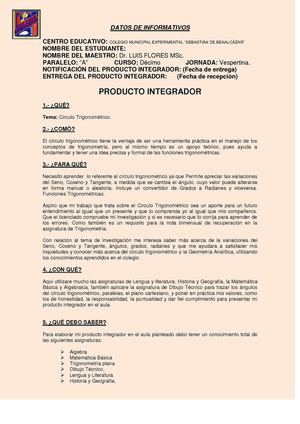 Producto Integrador