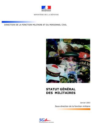 STATUT GENERAL DES MILITAIRES