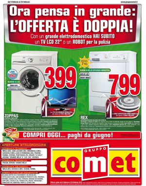 Volantino Comet dal 9/2 al 29/02/2012
