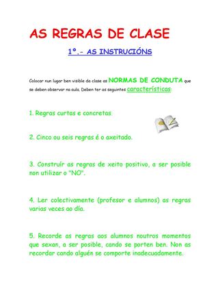 As reglas de clase