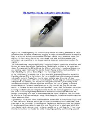 Start Blogging Today