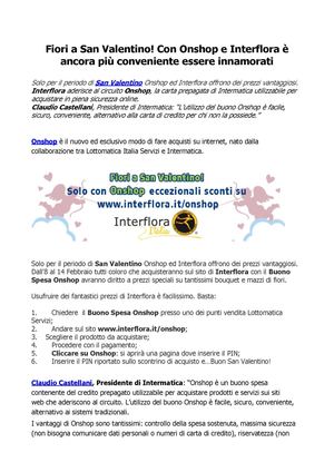 Fiori a San Valentino! Con Onshop e Interflora è ancora più conveniente essere innamorati