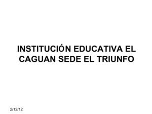 El triunfo