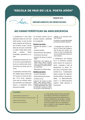 BOLETIN: Escola de Pais I