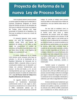 Boletín "Reforma nueva LOT"