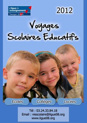 Brochure Voyages scolaires éducatif 2012