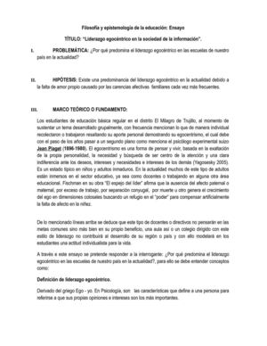 El egocentrismo en la educación