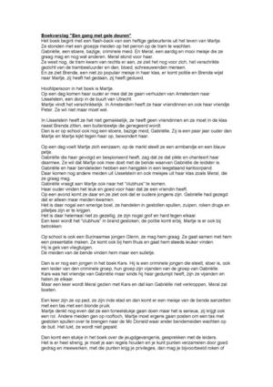 boek verslag nederlands