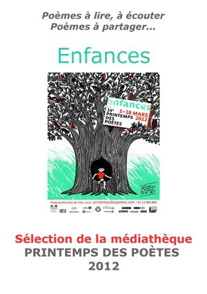 Printemps des poètes 2012 - Enfances