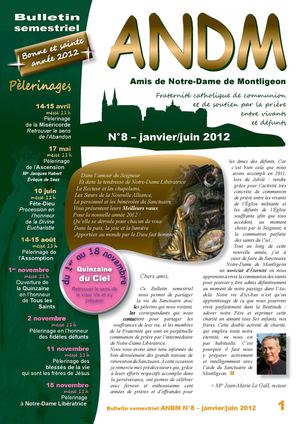 Bulletin semestriel n°8 – janvier/juin 2012