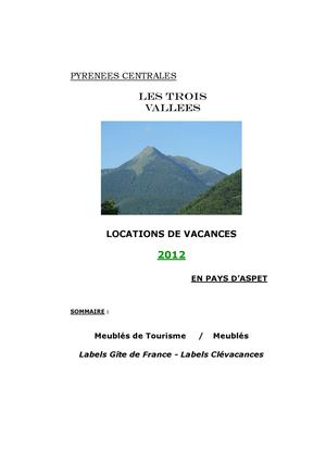 Les locations de vacances Aspet, Haute-Garonne, Midi-Pyrénées