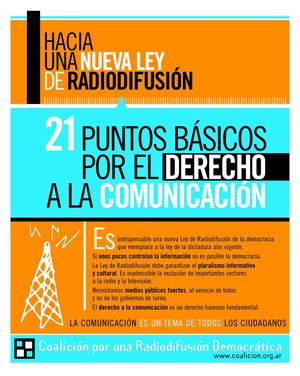 21 Puntos Básicos por el Derecho a la Comunicación