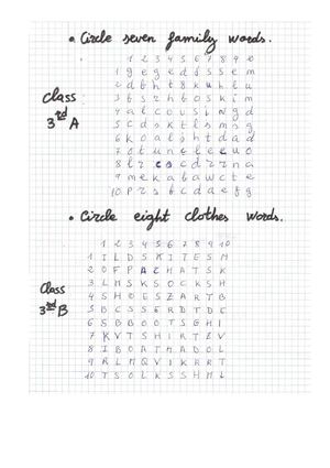 CRUCIGRAMAS EN INGLÉS